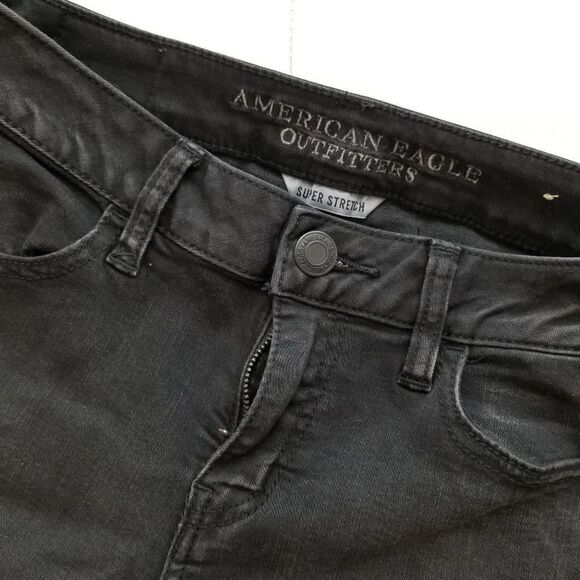AE Vintage Collection Distressed Black Jeggings - Picture 6 of 7